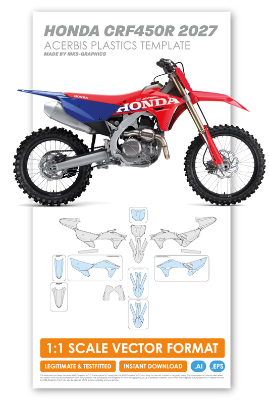 HONDA CRF450R 2027 TEMPLATE (ACERBIS PLASTICS)