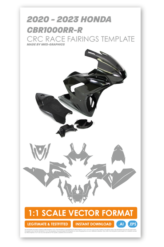 HONDA CBR1000RR 2020 - 2021 - 2022 - 2023 CRC TRACKBIKE FAIRINGS