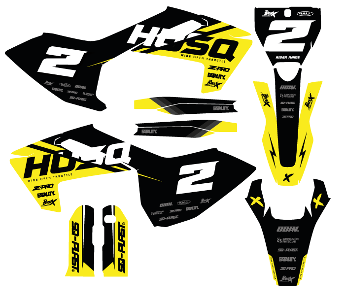 HUSQVARNA - BASE - PRE-MADE DESIGN (HUSQVARNA TC/FC 125+ 2016 - 2017 - 2018)