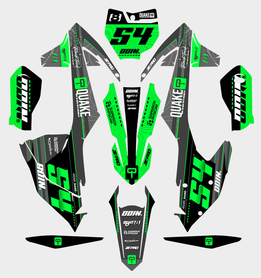 KTM - GREEN STUFF - PRE-MADE DESIGN (KTM - SX - SXF 2016 - 2017 - 2018)