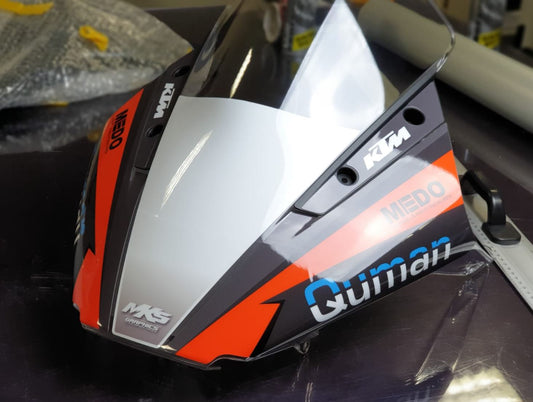 KTM RC125 - RC200 - RC250 - RC390 2014 - 2015 - 2016 - 2017 - 2018 - 2019 RACING FAIRINGS TEMPLATE