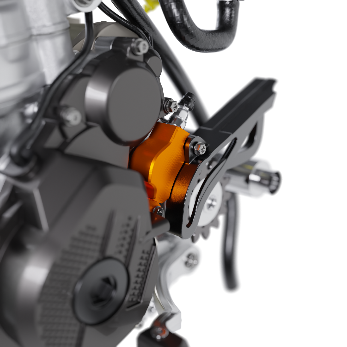 KTM SX250F 2017 ENGINE ASSEMBLY 3D MODEL (.OBJ AND .BLEND)