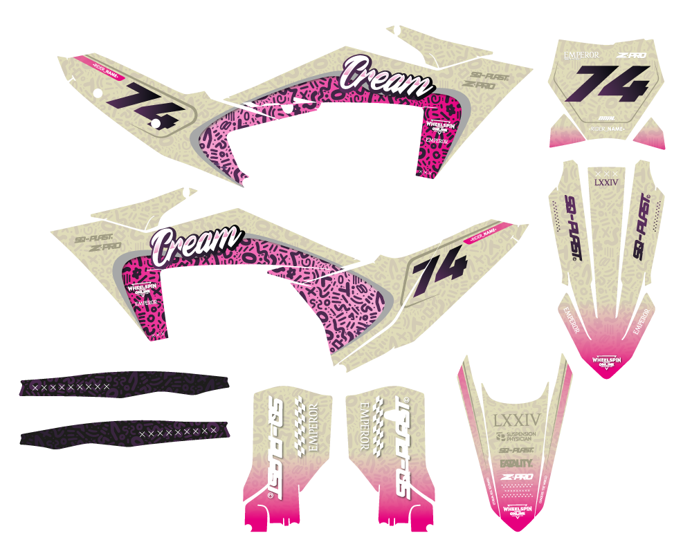 KTM - CREAM - PRE-MADE DESIGN (KTM - SX - SXF 2023)