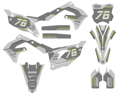KAWASAKI - CYBORG - PRE-MADE DESIGN (KAWASAKI KX250F KX450F 2019 - 2020 - 2021 - 2022 - 2023 - 2024)