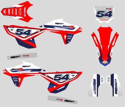 HONDA - CHARGED - PRE-MADE DESIGN (HONDA CRF450R 2021 - 2022 - 2023 - 2024)