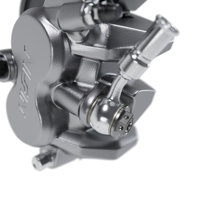 NISSIN FRONT BRAKE CALIPER ASSEMBLY 3D MODEL (.OBJ AND .BLEND)