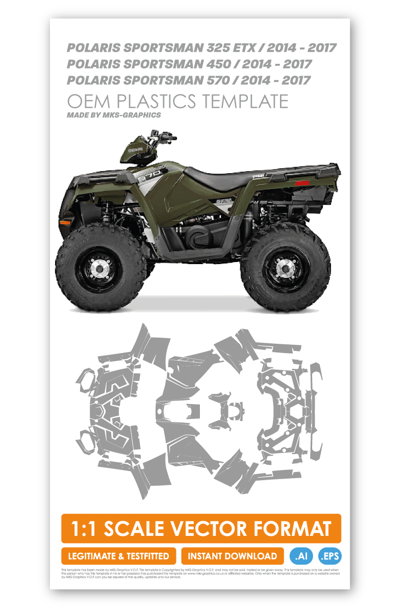 POLARIS SPORTSMAN 325 ETX / 2014 - 2017 POLARIS SPORTSMAN 450 / 2014 - 2017 POLARIS SPORTSMAN 570 / 2014 - 2017 TEMPLATE
