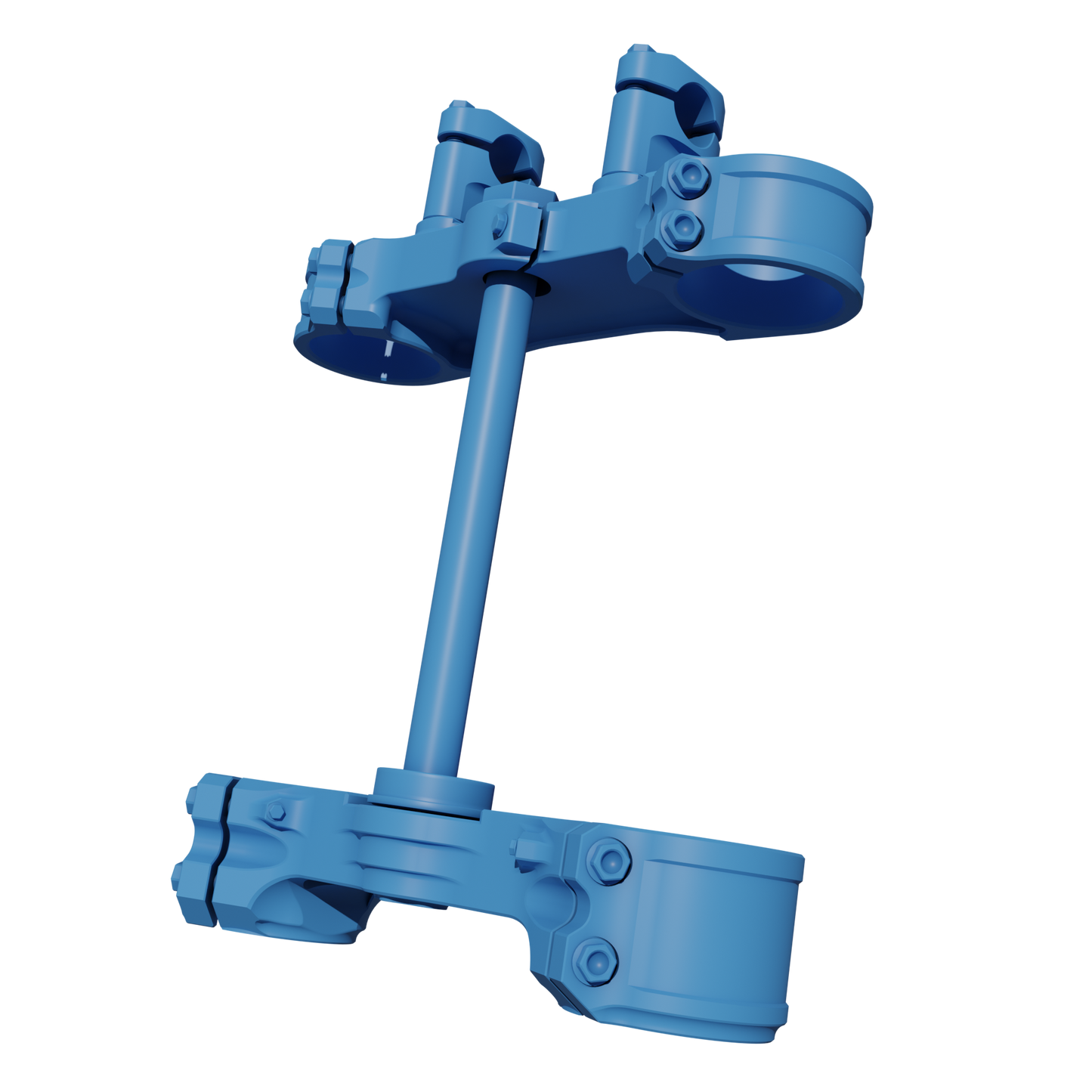 X-TRIG TRIPLE CLAMP ASSEMBLY 3D MODEL (.OBJ AND .BLEND)