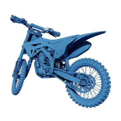 FULL HONDA CRF450R 2021 DIRTBIKE 3D MODEL (.OBJ AND .BLEND)