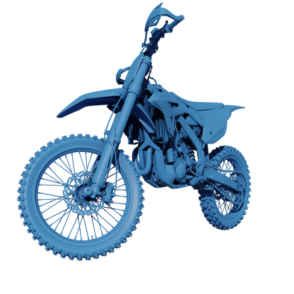 FULL HONDA CRF450R 2021 DIRTBIKE 3D MODEL (.OBJ AND .BLEND)