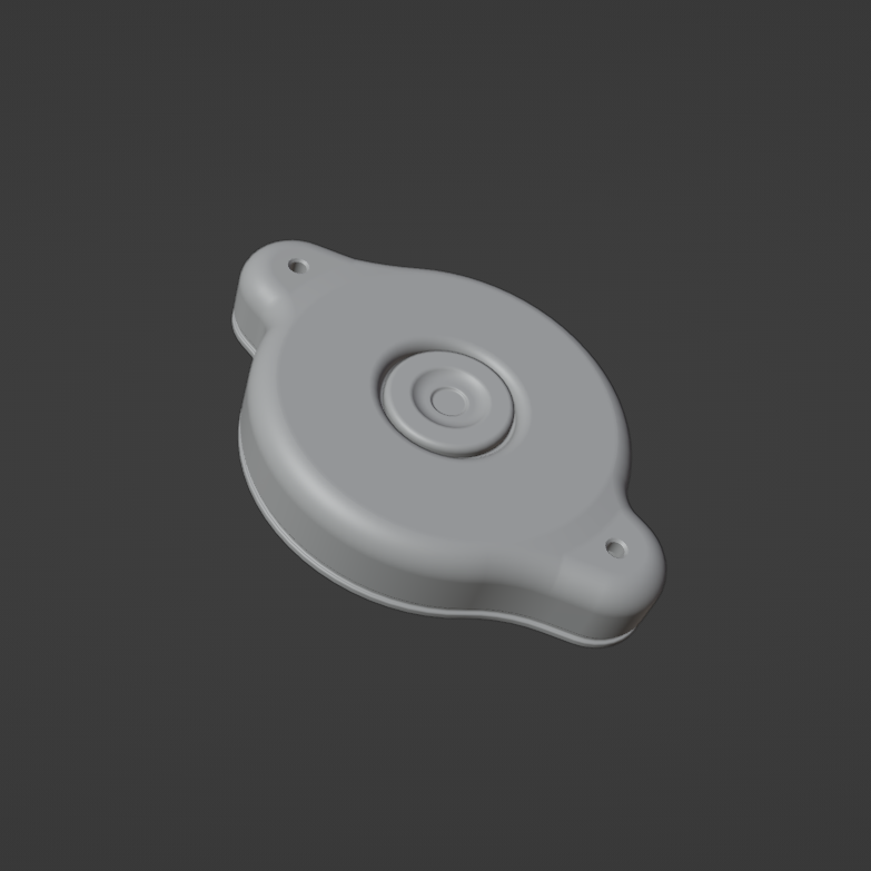 UNIVERSAL RADIATOR FILL CAP 3D MODEL (.OBJ AND .BLEND)