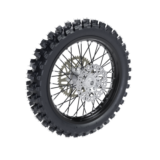 125CC + REAR WHEEL ASSEMBLY FOR DIRTBIKES 3D MODEL (.OBJ AND .BLEND)