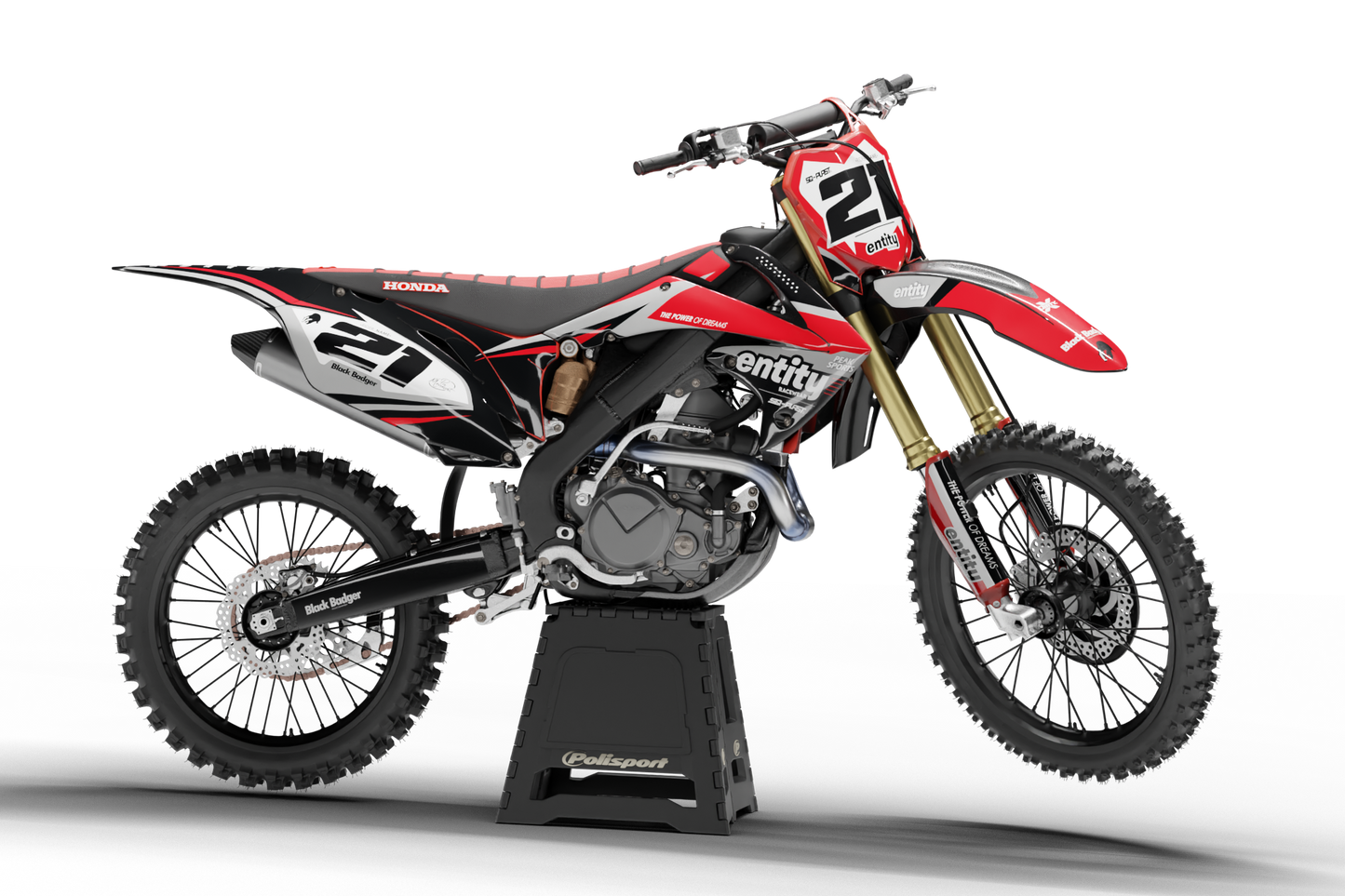 HONDA - ENTITY - PRE-MADE DESIGN (HONDA CRF450R 2009 - 2010 - 2011 - 2012)