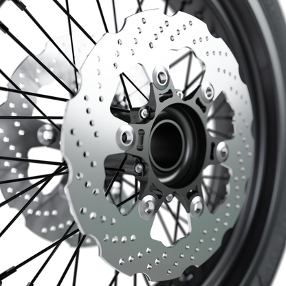 SUPERMOTO FRONT WHEEL ASSEMBLY 3D MODEL (.OBJ AND .BLEND)