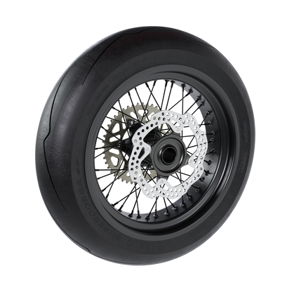 SUPERMOTO REAR WHEEL ASSEMBLY 3D MODEL (.OBJ AND .BLEND)