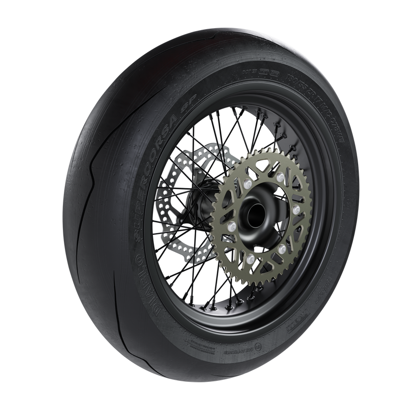 SUPERMOTO REAR WHEEL ASSEMBLY 3D MODEL (.OBJ AND .BLEND) – MKS-Graphics