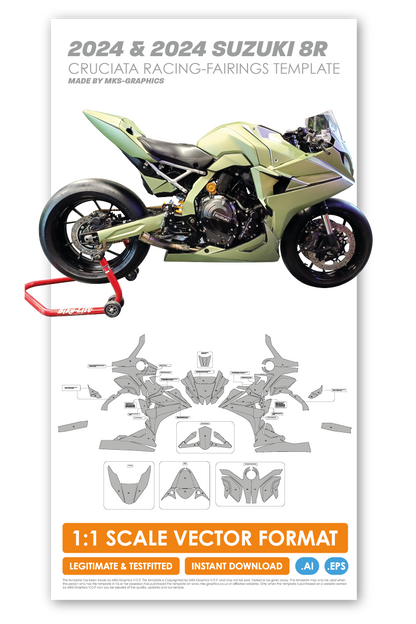 SUZUKI 8R 2024 & 2025 CRUCIATA RACING-FAIRINGS TEMPLATE