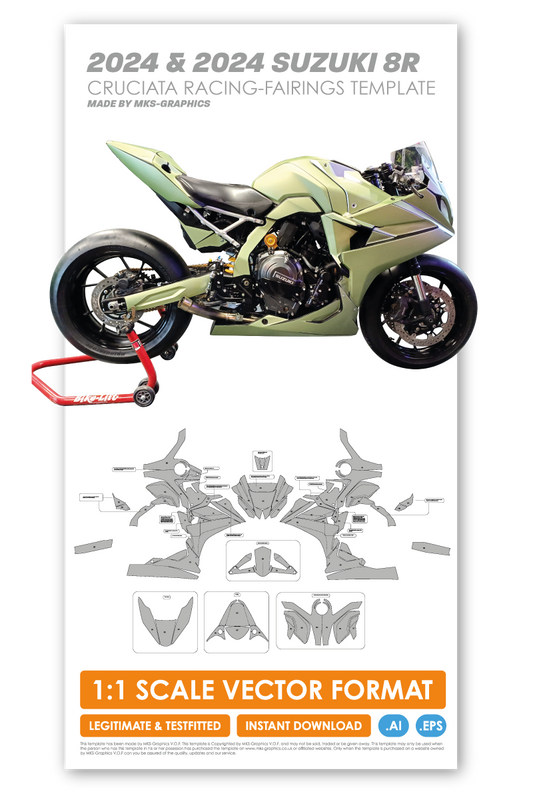 SUZUKI 8R 2024 & 2025 CRUCIATA RACING-FAIRINGS TEMPLATE