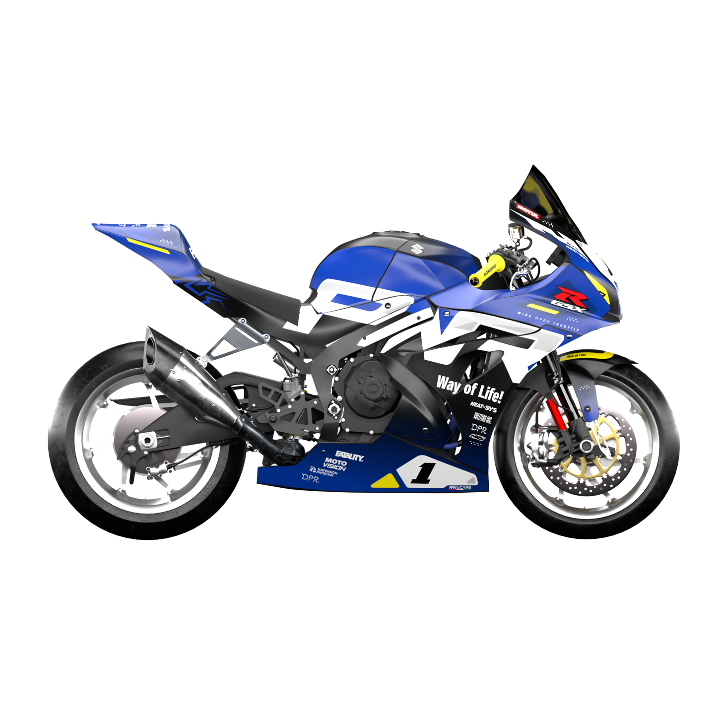 SUZUKI GSX-R 1000 2017 TO 2026 DESIGN 1 COLORSCHEME 1