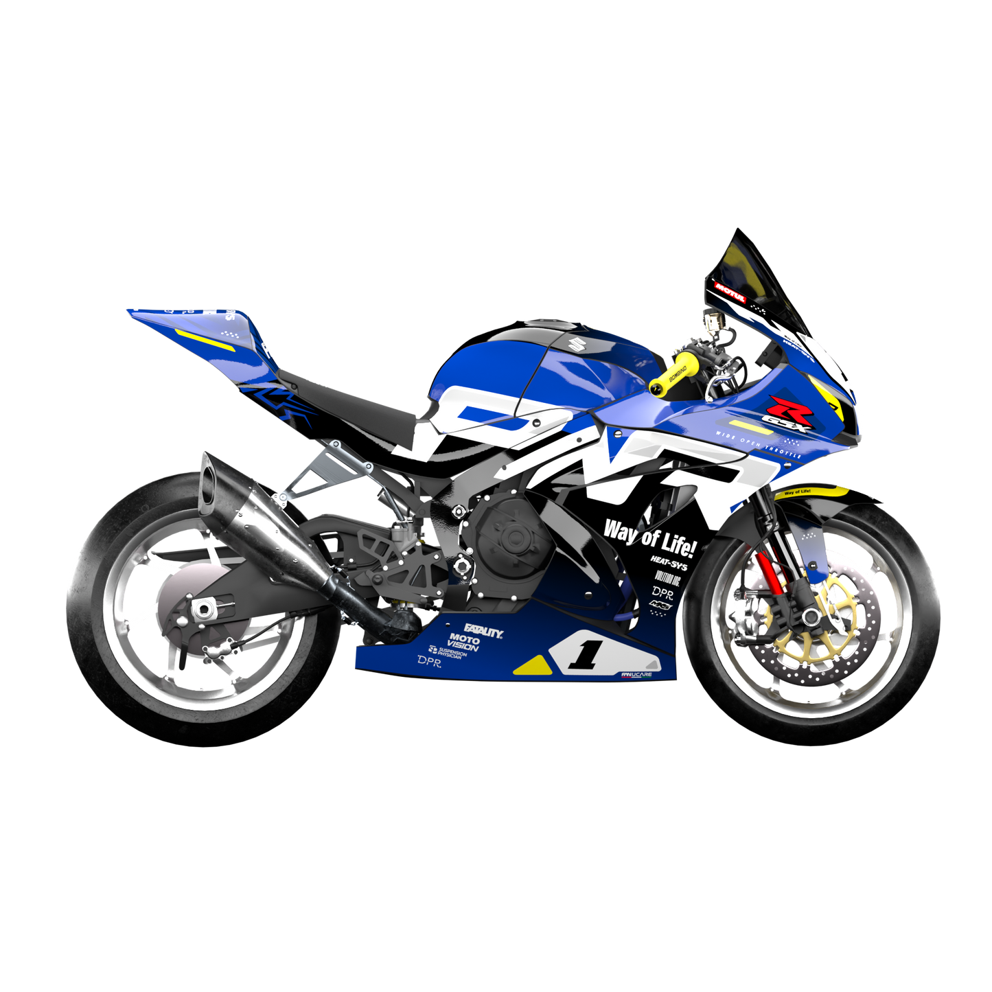 SUZUKI GSX-R 1000 2017 TO 2026 DESIGN 1 COLORSCHEME 1