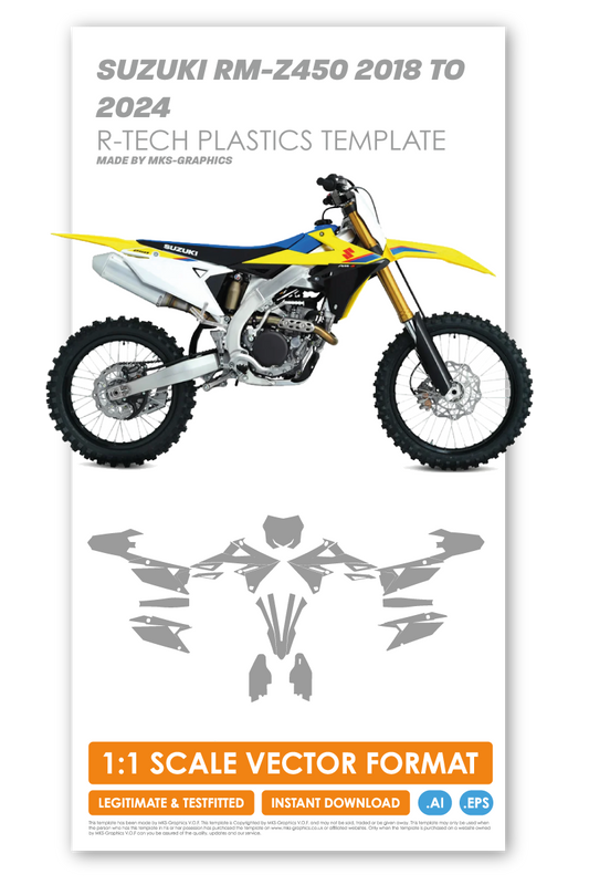 SUZUKI RM-Z450 2018 to 2024 TEMPLATE