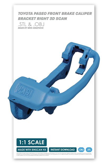 TOYOTA PASEO FRONT BRAKE CALIPER BRACKET RIGHT 3D SCAN