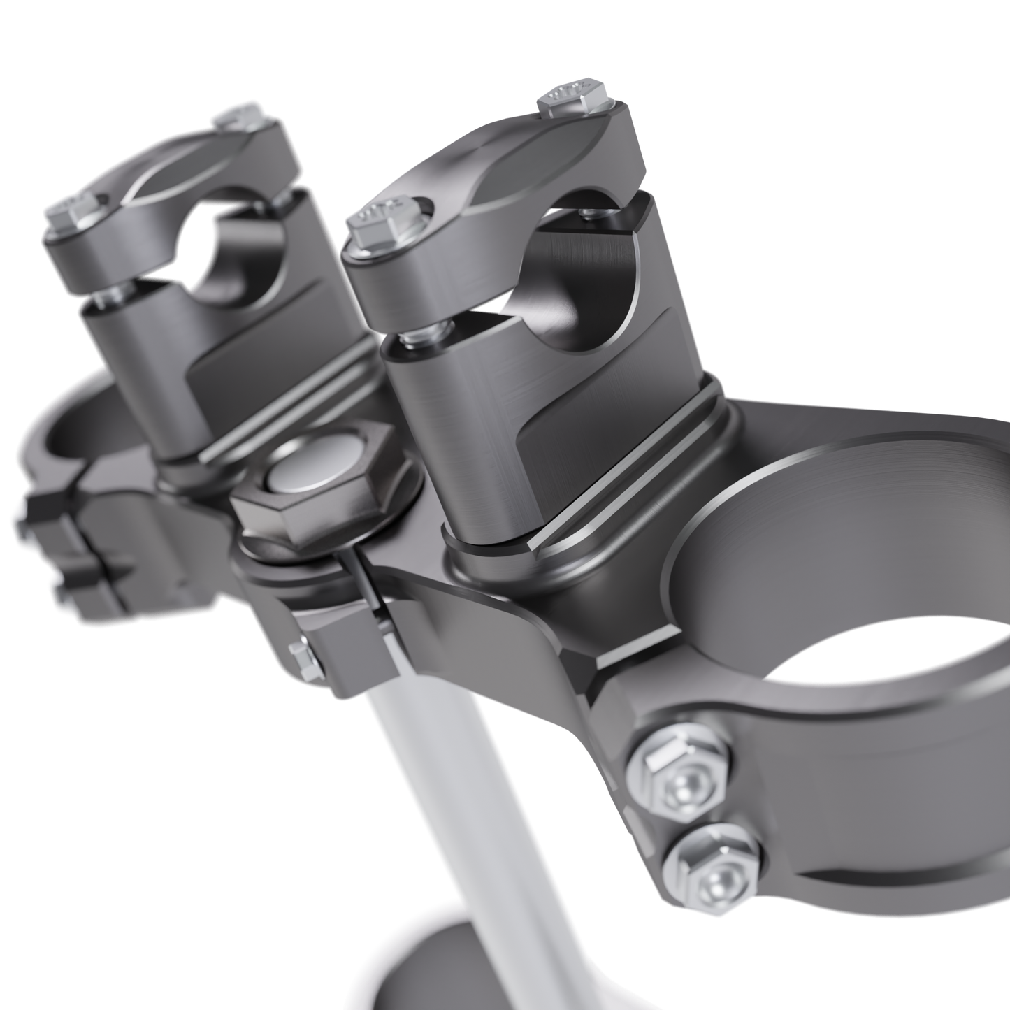 X-TRIG TRIPLE CLAMP ASSEMBLY 3D MODEL (.OBJ AND .BLEND)