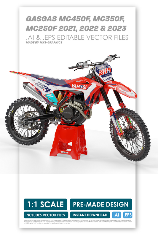 GASGAS - SPORT - PRE-MADE DESIGN (GASGAS MC450F, MC350F,  MC250F 2021, 2022 & 2023)