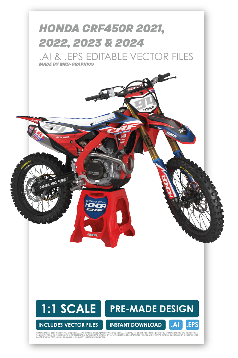 HONDA - IMPERATOR - PRE-MADE DESIGN (HONDA CRF450R 2021 - 2022 - 2023 - 2024)