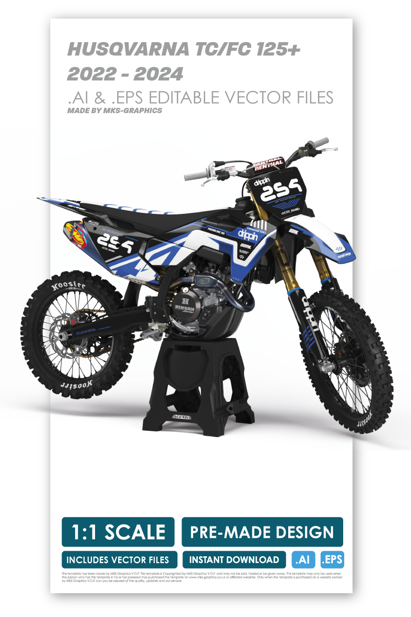 HUSQVARNA - WEYLAND - PRE-MADE DESIGN (HUSQVARNA TC/FC 125+ 2022 - 2023 - 2024)