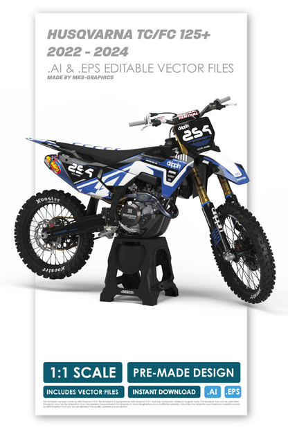 HUSQVARNA - WEYLAND - PRE-MADE DESIGN (HUSQVARNA TC/FC 125+ 2022 - 2023 - 2024)