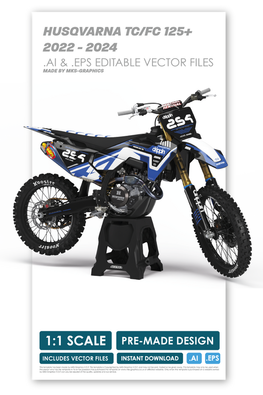 HUSQVARNA - WEYLAND - PRE-MADE DESIGN (HUSQVARNA TC/FC 125+ 2022 - 2023 - 2024)