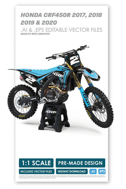HONDA - LIGHTNING 3 - PRE-MADE DESIGN (HONDA CRF450R 2017 - 2018 - 2019 - 2020)