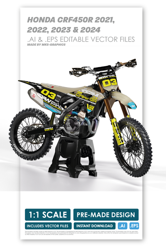 HONDA - DREAM CHASER - PRE-MADE DESIGN (HONDA CRF450R 2021 - 2022 - 2023 - 2024)