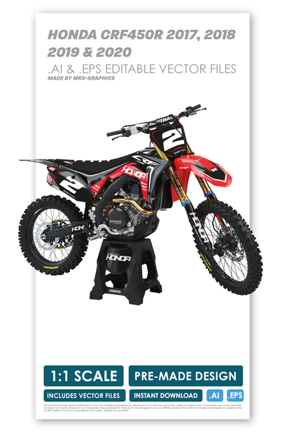 HONDA - LIGHTNING 4 - PRE-MADE DESIGN (HONDA CRF450R 2017 - 2018 - 2019 - 2020)
