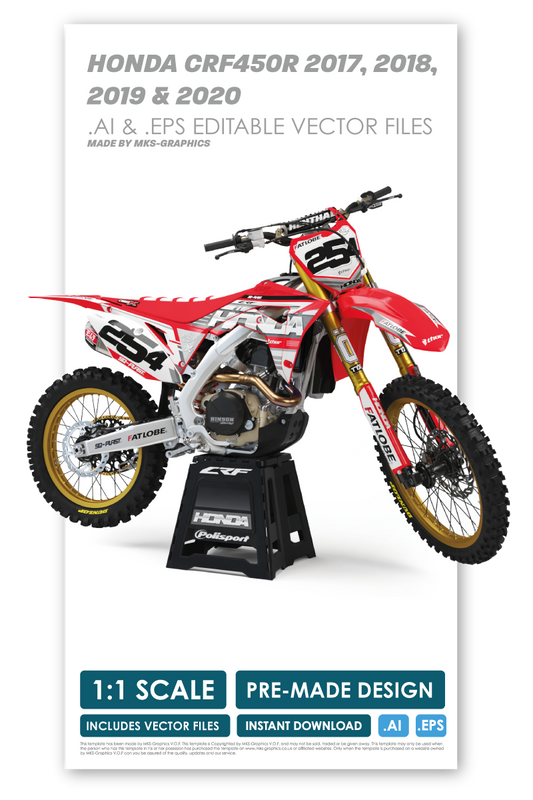 HONDA - REDEEMER - PRE-MADE DESIGN (HONDA CRF450R 2017 - 2018 - 2019 - 2020)