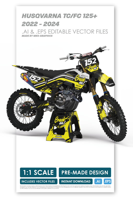 HUSQVARNA - SOLID - PRE-MADE DESIGN (HUSQVARNA TC/FC 125+ 2022 - 2023 - 2024)