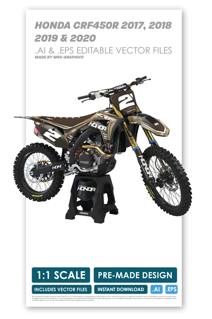 HONDA - LIGHTNING 2 - PRE-MADE DESIGN (HONDA CRF450R 2017 - 2018 - 2019 - 2020)