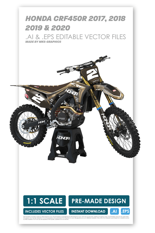 HONDA - LIGHTNING 2 - PRE-MADE DESIGN (HONDA CRF450R 2017 - 2018 - 2019 - 2020)