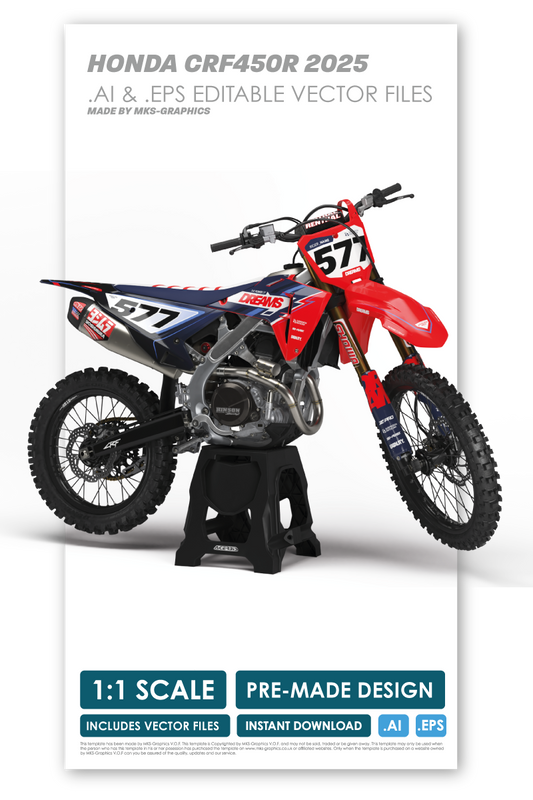 HONDA - DREAMS - PRE-MADE DESIGN (HONDA CRF450R 2025)