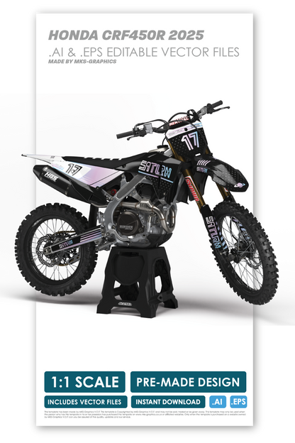 HONDA - SATURN - PRE-MADE DESIGN (HONDA CRF450R 2025)