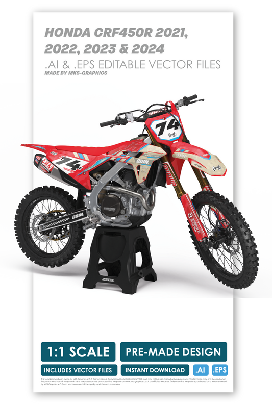 HONDA - LAGOON - PRE-MADE DESIGN (HONDA CRF450R 2021 - 2022 - 2023 - 2024)
