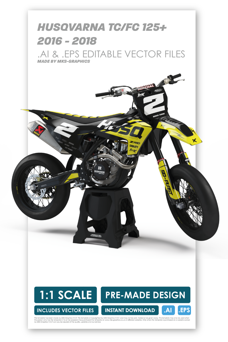 HUSQVARNA - BASE - PRE-MADE DESIGN (HUSQVARNA TC/FC 125+ 2016 - 2017 - 2018)