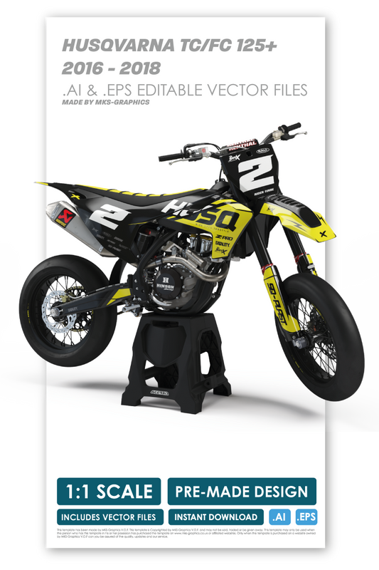 HUSQVARNA - BASE - PRE-MADE DESIGN (HUSQVARNA TC/FC 125+ 2016 - 2017 - 2018)