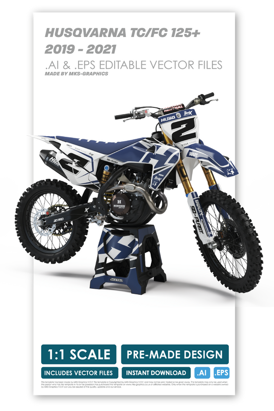 HUSQVARNA - ACE-2 - PRE-MADE DESIGN (HUSQVARNA TC/FC 125+ 2019 - 2020 - 2021)