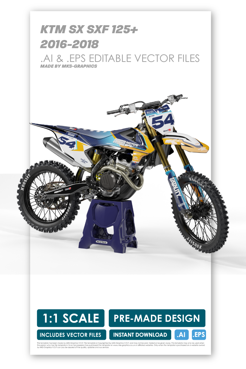 KTM - CROSS - PRE-MADE DESIGN (KTM - SX - SXF 2016 - 2017 - 2018)