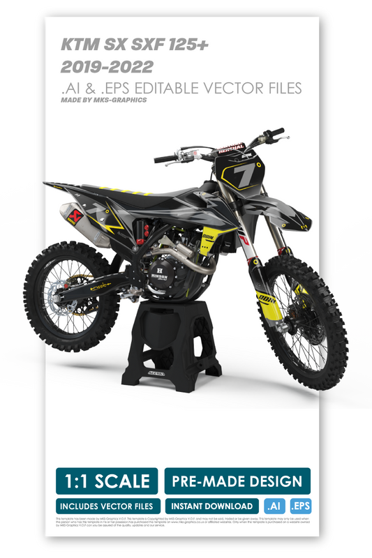 KTM - BOLT - PRE-MADE DESIGN (KTM - SX - SXF 2019 - 2020 - 2021 - 2022)