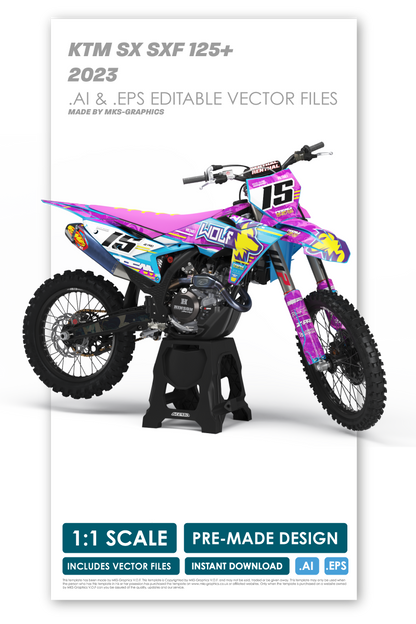 KTM - WOLF - PRE-MADE DESIGN (KTM - SX - SXF 2023)