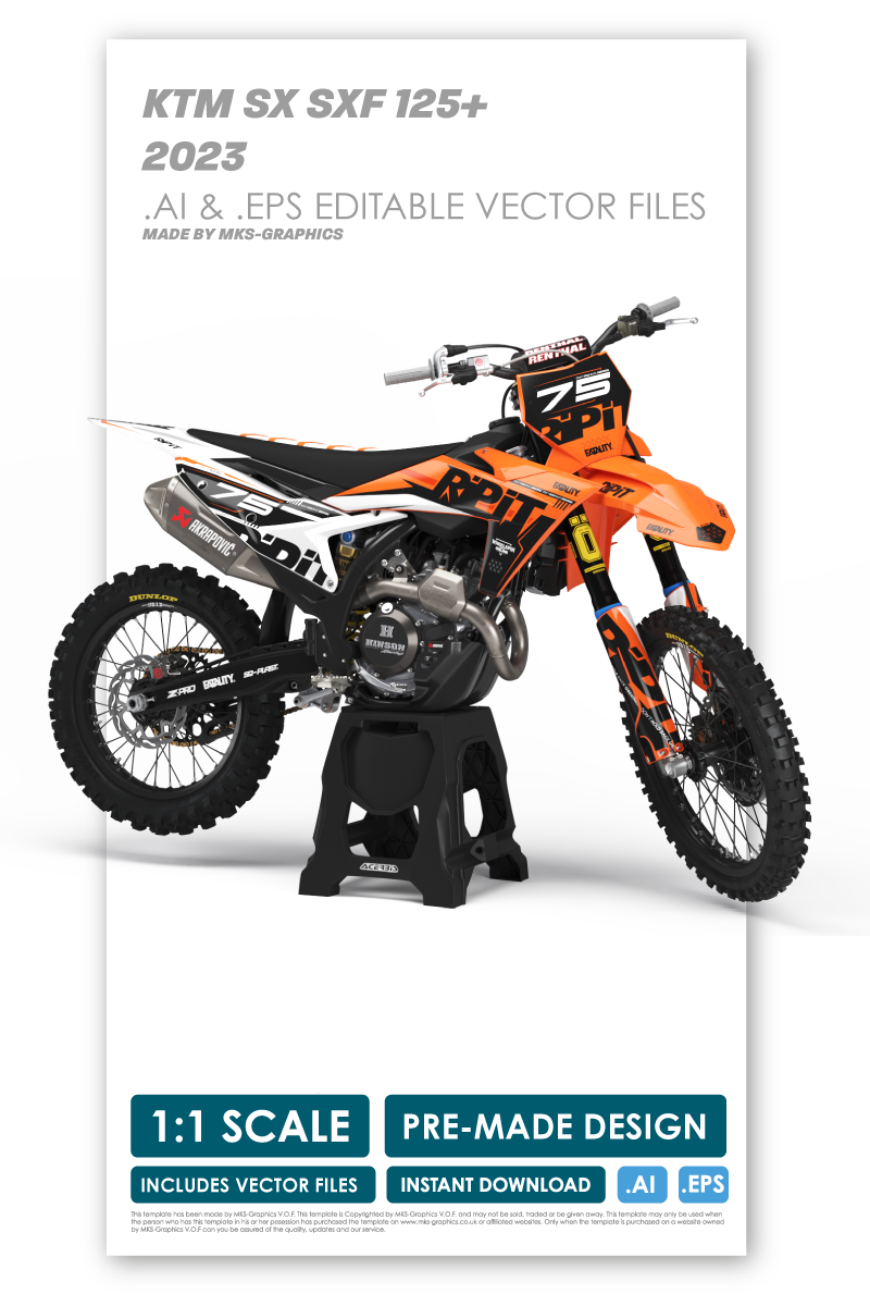 KTM - RIP IT - PRE-MADE DESIGN (KTM - SX - SXF 2023)
