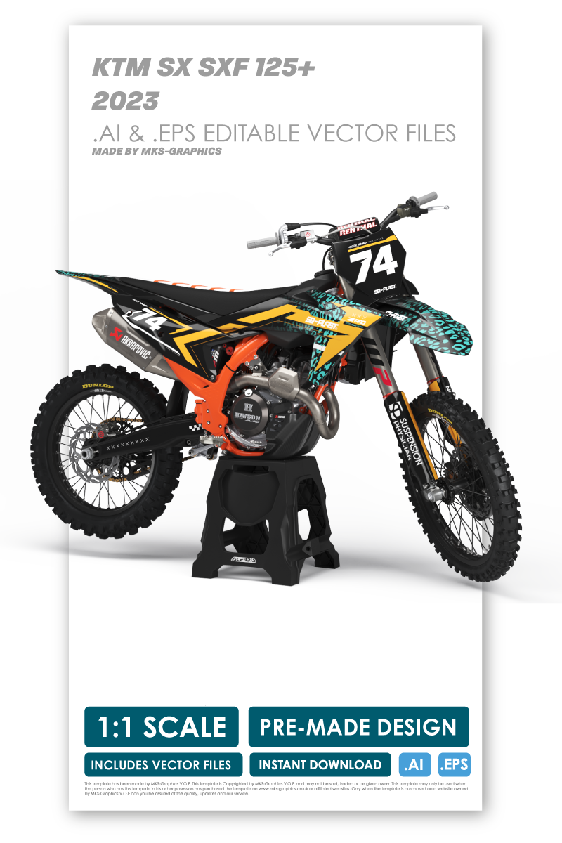 KTM - LEOPARD - PRE-MADE DESIGN (KTM - SX - SXF 2023)